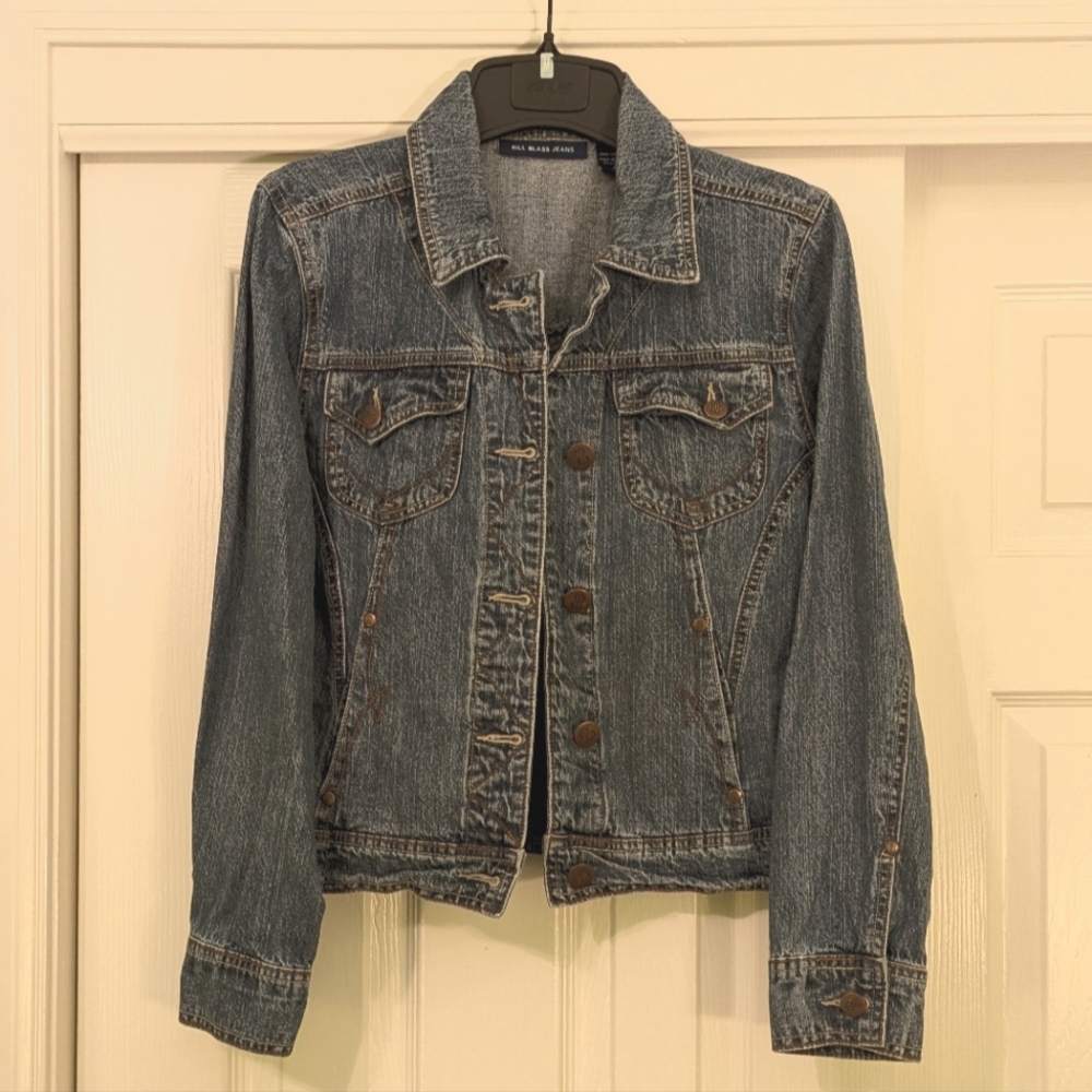 Bill Blass Blue Jean Jacket Classic Style